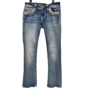 Miss Me Jeans - Signature Slim Boot - Women's SZ 27 - Embellished Flap Pocket